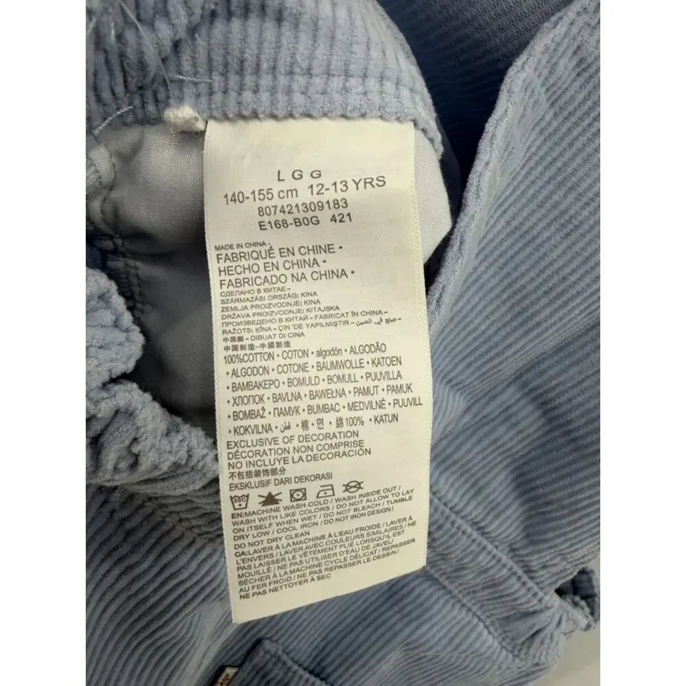 Levi's Girls Corduroy Jumper - Light Blue - Large - New with tags